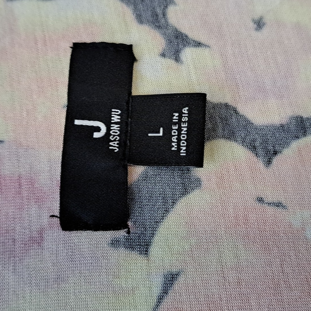 Jason Wu Pastel Floral Rayon Dress Size Large - Picture 4 of 8
